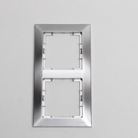 ჩამრთველის ჩარჩო ვერტიკალური 2-იანი CANDELLA MUTLUSAN 2125 800 2282 მეტალიკი