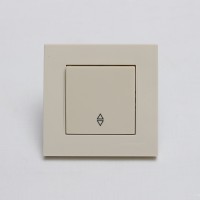 ჩამრთველი 1-იანი რევერსი RITA MUTLUSAN 2220 403 0202 კრემისფერი