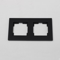 ჩამრთველის ჩარჩო ვერტიკალური 2-იანი MUTLUSAN 2220 800 2284 RITA  შავი