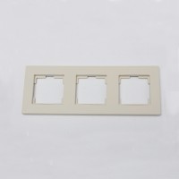 ჩამრთველის ჩარჩო ვერტიკალური 3-იანი MUTLUSAN 2220 800 2302 RITA  კრემისფერი