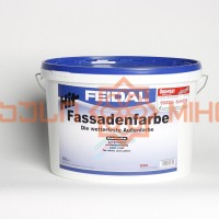 ფასადის წყალემულსია Hit-Fassadenfarbe weiss 10L