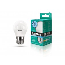ლედ ნათურა Camelion LED ნათურა Lamp - LED8-G45/845/E27 8ვატი