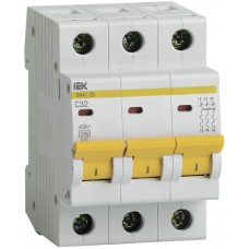 ავტომატური ამომრთველი. ВА47-29 3P 32A 4,5кА х-ка C IEK