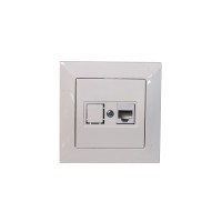 როზეტი ციფრული CANDELLA MUTLUSAN 2125 140 0101 თეთრი
