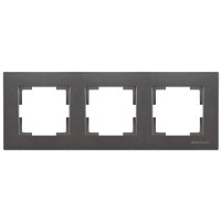 ჩამრთველის ჩარჩო ჰორიზონტალური 3-იანი RITA MUTLUSAN 2220 800 1395 Smoke