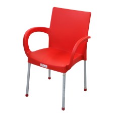 პლასტმასის სკამი HOLIDAY ჰკ-420კ ალუმინის წითელი
