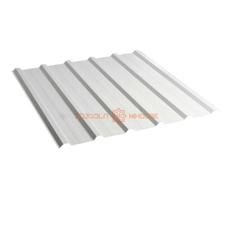 სასახურავე თუნუქის ფურცელი 0.45x1140 RAL 9002 (ტრაპეცია)