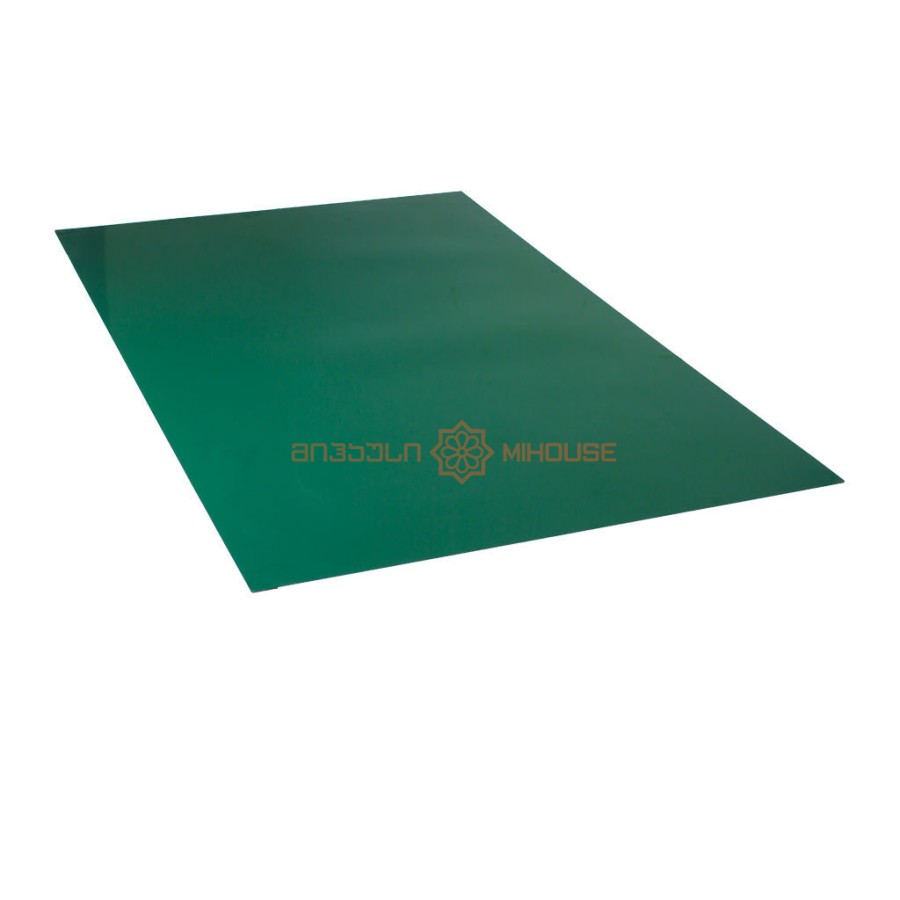 სასახურავე თუნუქის ფურცელი 0.40x1250 RAL 6005 მწვანე