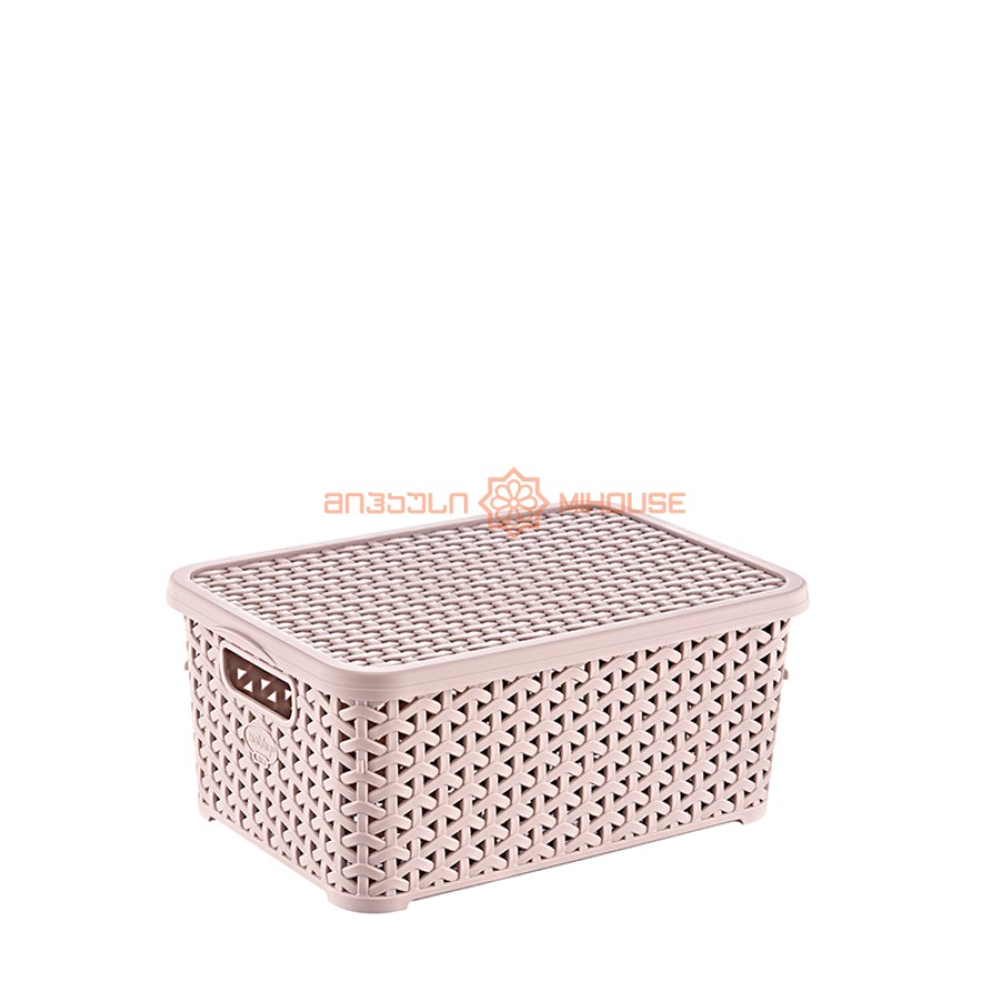 დაწნული კალათა თავსახურით 6 ლ 04 1255 18469