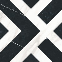 კერამო გრანიტი ONTARIO BLACK WHITE DECOR T:10 20x20