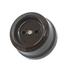 როზეტი ფაიფურის  2П 10A 250B ყავისფერი SQ1820-0411 TDM