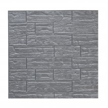 თვითწებვადი კედლის საფარი JS-cs-2 silver grey 70cm*70cm*0.5cm