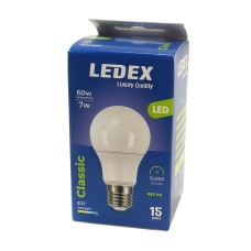 ნათურა სტანდარტული 7W E27 6500K CLASSIC LEDEX LED66-0928