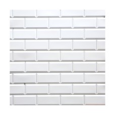 დეკორატიული პანელი PVC White Tile 962 x 484 mm