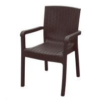 პლასტმასის სკამი VICTOR 85*75*58 ყავისფერი