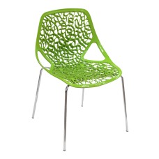 სკამი პლასტმასის მწვანე