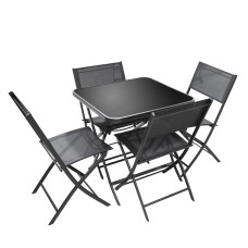 მაგიდა 4 სკამით MH-2278 47*56*80სმ/70*70*72სმ