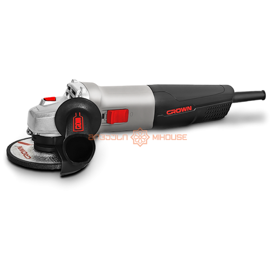 კუთხის სახეხი ხელსაწყო ბარგალკა 125mm 860W CROWN CT13497