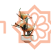 ხელოვნური ყვავილი ლილია ქოთანში : 42cm,MH-21156