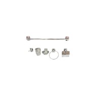 სააბაზანოს აქსესუარების კომპლექტი 6 ცალი ვერცხლისფერი MH-22315