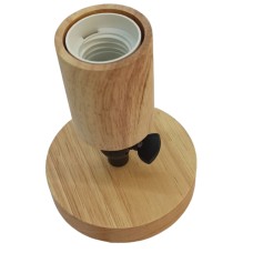 კედლის სანათი ხისფერი სწორი E27 MH-24971