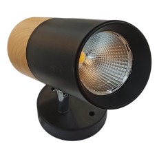 კედლის სანათი შავი ხისფერი 10W 4000K MH-25021