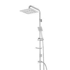 საშხაპე სისტემა Tetra Square Tall White Chrome TLKR1047