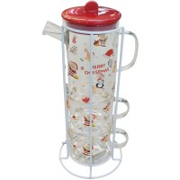 საახალწლო ნაკრები MH-26696 (ჭიქები+ჩაიდანი)