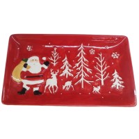 საახალწლო თეფში მართკუთხედი MH-26688 ზომა 32*19*3სმ