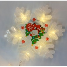 საახალწლო განათება  3 მ, 10 ნათურით, ფერადი განათება, თოვლის ბაბუა. 220ვ MH-27002