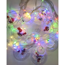 საახალწლო განათება, 10 საშობაო ბურთი, ფერადი ნათება MH-26630