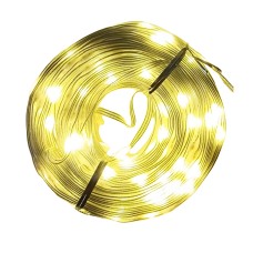 საახალწლო განათება, 50M ბრტყელი რბილი მავთული, 400LED, თბილი ნათება MH-26632