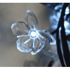 საახალწლო განათება, 60 LED, 2M, ყვავილიანი, თეთრი განათება MH-26662