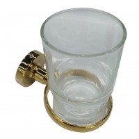 კბილის ჯაგრისის ჭიქა ოქროსფერი MH-26913