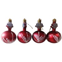 საახალწლო დეკორაცია ბურთულა MH-26526 4ც