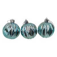 ნაძვის ხის აქსესუარი ბურთულა MH-26447 6სმ ცისფერი 6ც