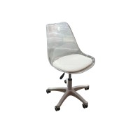 სკამი გამჭვირვალე ბობლებზე 48*40 MH-33716