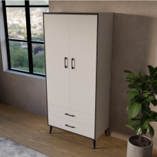 კარადა თეთრი 86 x 45 x 182 cm CM-2KGAR-0B2