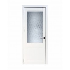 კარის კომპლექტი VDK Sicily snow-white shagreen 80*215 მინით