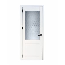 კარის კომპლექტი VDK Sicily snow-white shagreen 70*215 მინით