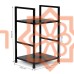 თარო MEISTER  29.1*23.5*48 CWJ302448L BLACK 