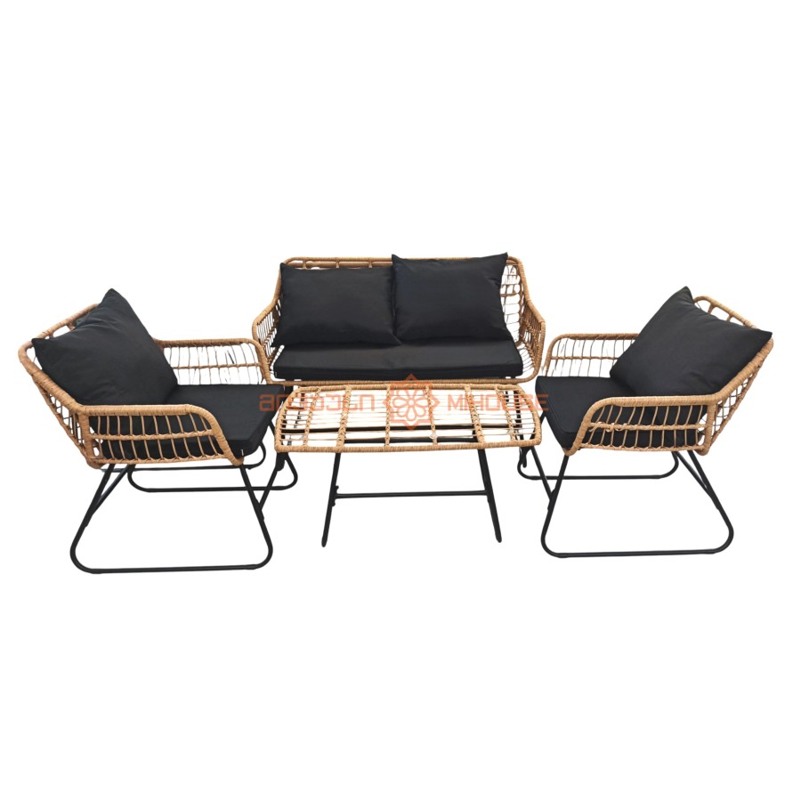 ავეჯის სამეული კომპლექტი მაგიდით MH-33260 ხაკისფერი