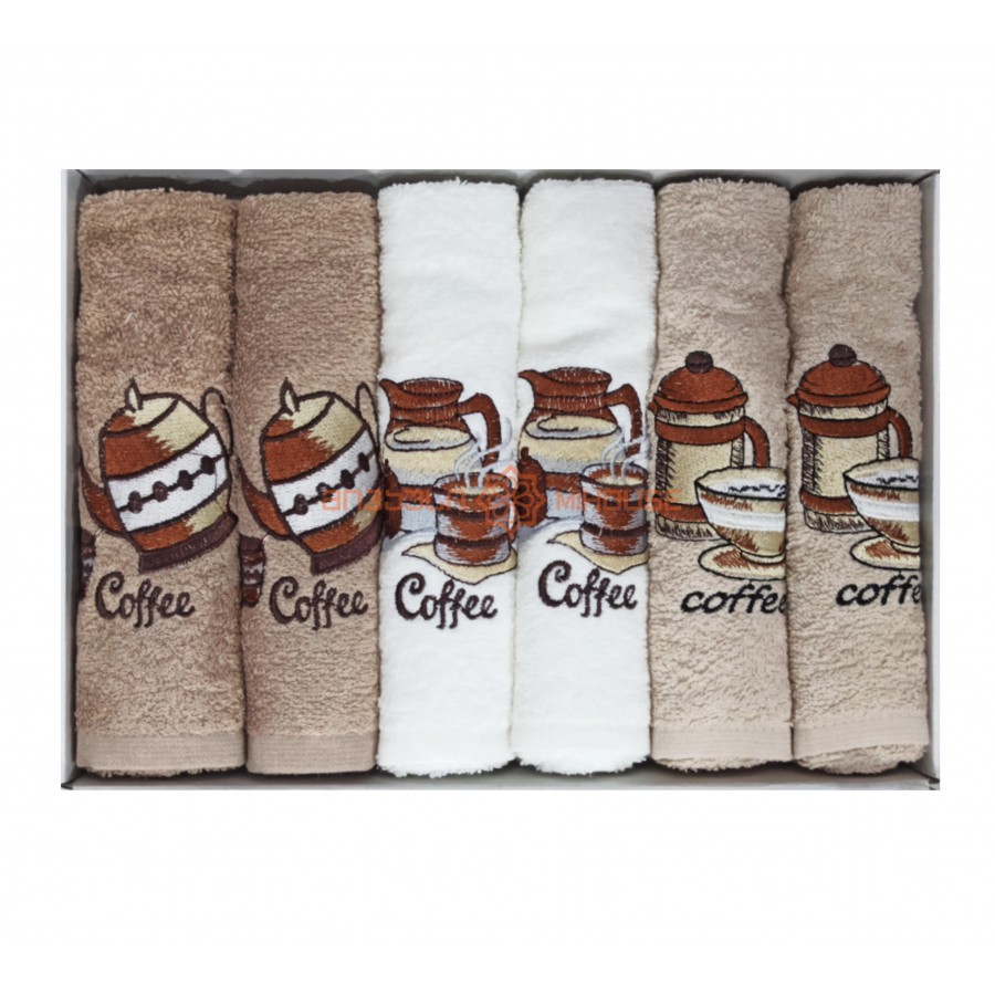 სამზარეულოს პირსახოცი COFFETİME 6 ცალი