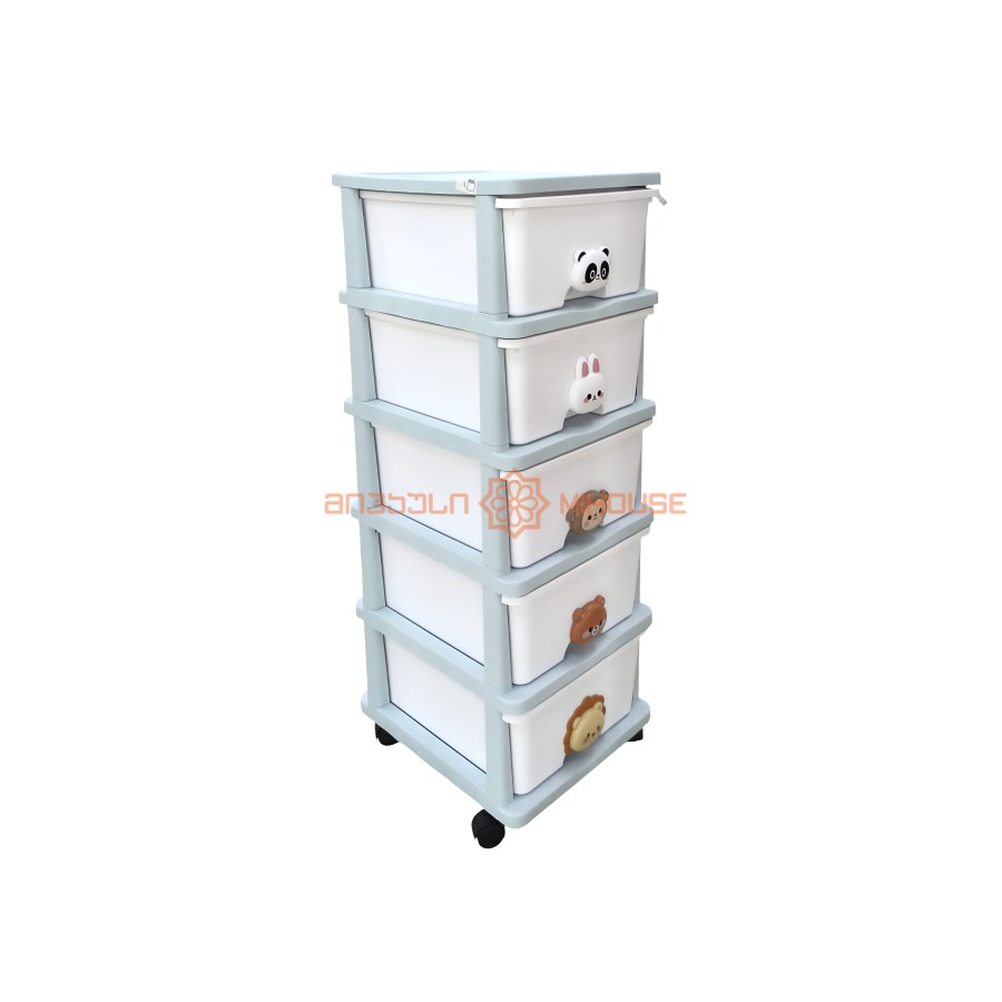 სათავსო პლასტმასის 5 განყოფილებიანი  35*40*97სმ MH-33680