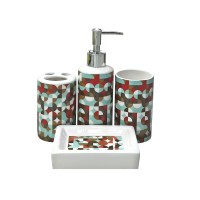 აბაზანის აქსესუარების ნაკრები კერამიკის 4 ც MH-37619