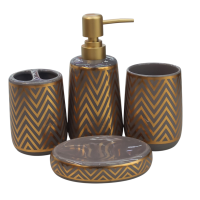 აბაზანის აქსესუარების ნაკრები კერამიკის 4 ც MH-37671