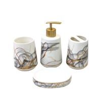 აბაზანის აქსესუარების ნაკრები კერამიკის 4 ცMH-37504