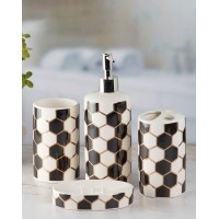 აბაზანის აქსესუარების ნაკრები კერამიკის 4 ც MH-37603