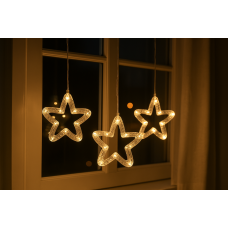 საახალწლო განათება 3მფარდა ვარსკვლავი.ყვითელი ნათება MH-39059