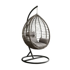 საქანელა-სავარძელი GB-XFX1142B ნაცრისფერი ნაცრისფერი ბალიშით